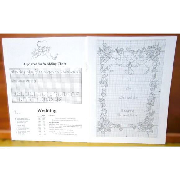 Cross Stitcher Booklet of Patterns for Special Occasions Three Designs 1985 - Picture 3 of 3